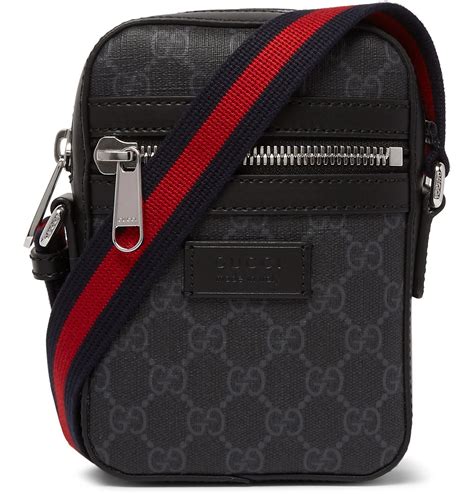 gucci canvas and leather messenger bag|gucci monogram messenger bag.